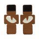 thumbnail image 1 of 2pcs Cat Eyes Patch Reflective Hook Loop Design Canvas Luminous Cat Eyes Patch for Hats Uniform Backpack Outdoor Activities Night Rides Khaki, 1 of 5