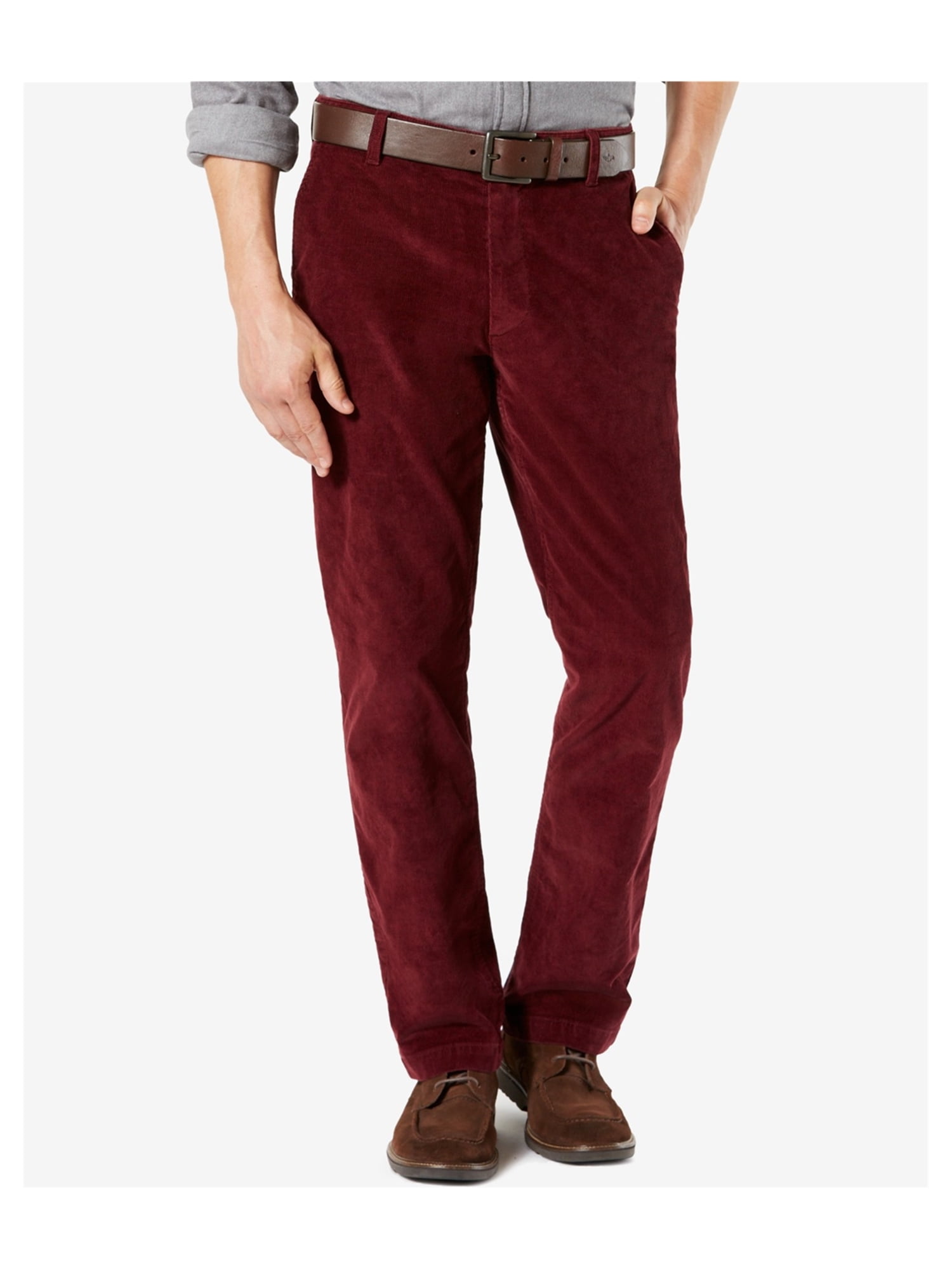 maroon corduroy pants