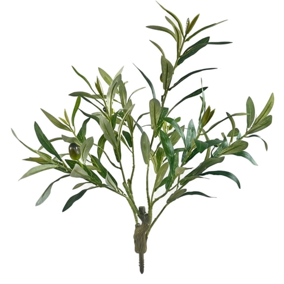 Artificial Olive Leaf Eucalyptus Branches, Faux Greenery Stem For Home Wedding Party Decor, 1 Pack
