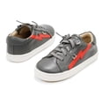 thumbnail image 7 of Old Soles Girls Bolty Runner Shoes, Grey \ Bright Red,25 EU (9 US) M US, 7 of 7