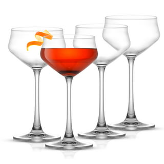 Sade Romanian Crystal Martini Glasses, Set of 4 - Stemware - Drinkware