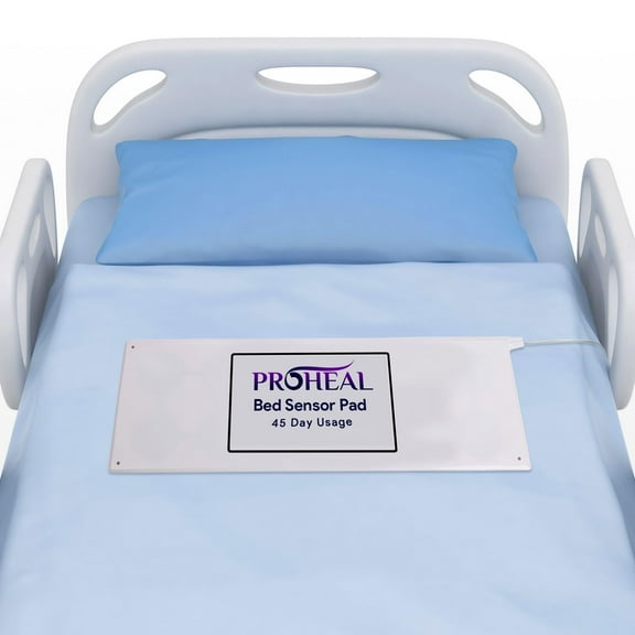 ProHeal Elderly Monitoring Bed Sensor Pad, 45 Day Usage Time - Portable Dementia And Senior Fall Prevention - 10" x 30" Pad Only