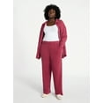 thumbnail image 2 of Terra & Sky Women's Plus Waffle Knit Pants, Sizes 0X-4X, 2 of 5