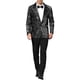 thumbnail image 2 of BLAZERS DE HOMBRE INSPIRE CHIC CON SOLAPA PICO Y UN BOTÓN, BRILLO ARGYLE Y LENTEJUELAS, TALLA XL, PLATA, 2 of 7