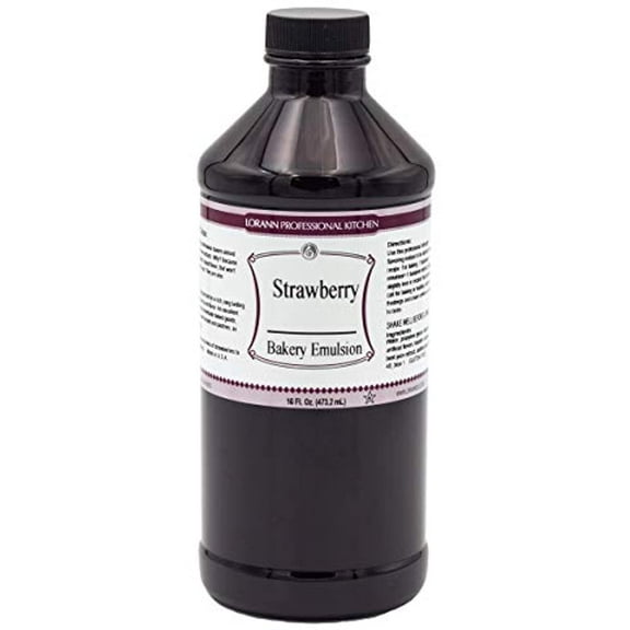 Lorann Strawberry Bakery Emulsion, 16 Ounce Bottle