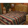 thumbnail image 4 of Mission Del Rey Southwest Isleta Collection Reversible Bedspread Queen Size 88"x96" Tan Brown, 4 of 4