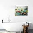 thumbnail image 5 of ARISTURING Nine Koi Fish Canvas Wall Art Feng Shui Lucky Carp Lotus Flower Leaves Pond Picture Traditional Chinese Paintings Print Asian Artwork Poster Home Decor for Living Room 20x16inch, 5 of 6