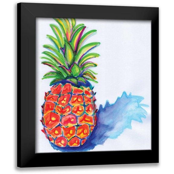 Seay, Anne 12x13 Black Modern Framed Museum Art Print Titled - Blue Pineapple
