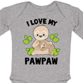 thumbnail image 4 of Inktastic Cute Sloth I Love My Pawpaw with Green Leaves Boys or Girls Long Sleeve Baby Bodysuit, 4 of 5