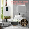 thumbnail image 4 of Compact Instant Water Heater 110V 3000W Tankless Electric Shower Unit with LCD Display for Home Use - White, US Standard (Video Included), 4 of 6