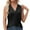 Black, variant on Sngxgn Womens Cami Top Basic V Neck Spaghetti Strap Top Camisole(Sky Blue,XL)