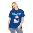 thumbnail image 4 of Chill Out Snowman Unisex Graphic Tee Shirt, Sizes S-5XL, 4 of 12