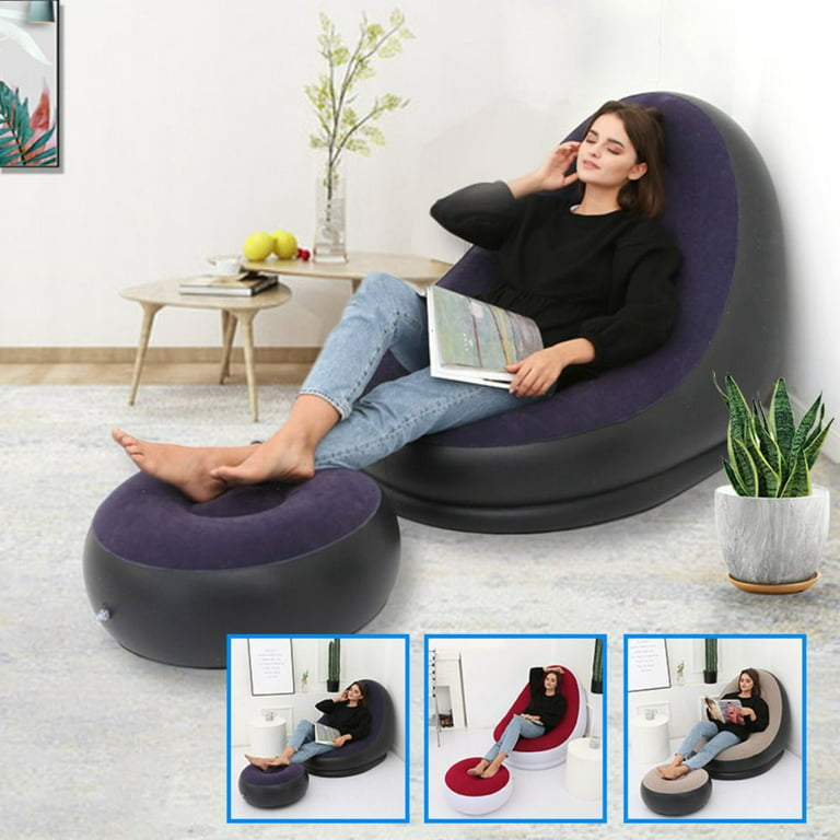 Puff Couch Tatami Inflatable Sofa PVC Lounger Seat Bean Bag Sofas