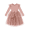 Pink, variant on Arshiner Toddler Girls Tutu Dress Princess Tiered Tulle Long Sleeve Bowknot Birthday Party Dresses