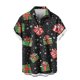 thumbnail image 5 of Seeotter Christmas Button Up Shirt for Men Fun Printed Casual Short Sleeve Hawaiian Santa Shirt, 5 of 6