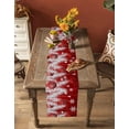thumbnail image 4 of Hokiten Table Runners 72 Inches Long Dress Scarves, Red Christmas Farmhouse Kitchen/Dining Table Runner, Coffee Tablerunners, Xmas Balls Snowflake Silver Pine Needles 14x72 Inch, 4 of 7