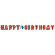 Banner 7"X7 Feet-Happy Birthday-Party Streamers