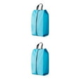 thumbnail image 1 of Youkk Sac à Chaussures Léger et Portable en Polyester pour Voyage Pack Chaussures avec Facilité à Utiliser Rangement Compact Vert Azur TG 2Set, 1 of 6