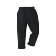 thumbnail image 7 of FAOWME Big Boys Formal Pants With Pockets Solid Color Button Wide Leg Comfortable Fashion Lightweight Trousers For Casual Daily Wear Black 5-6 Years, 7 of 7