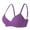 Purple, variant on Feancey Push Up Wireless Bras for Women Support V Neck Bralettes No Underwire Bra Comfortable Lightly Padded Everyday Brassieres Purple L