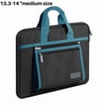 thumbnail image 2 of Bolsa Impermeable para Computadora Portátil, para Tableta, Bolso de Mano, Maletín Portátil para Computadora Portátil de 13,3 A 14 Pulgadas, Color Negro y Turquesa, 2 of 5