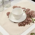 thumbnail image 3 of Mantel individual resistente al calor con estampado floral para comidas elegantes (n.º 1) Mantel de comedor impermeable y lavable, 3 of 3