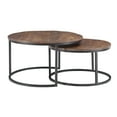 thumbnail image 6 of Darden Bohemian Nesting Coffee Tables, Set of 2, Black/Brown, 6 of 11