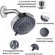 thumbnail image 4 of Shower Head High Pressure Rain Fixed Showerhead 5-Setting with Adjustable Metal Swivel Ball Joint, 4 of 5