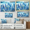 thumbnail image 4 of Designart "Tranquil Blue Bonnets Meadow II" Flower Field Floater Framed Canvas Prints, 4 of 5