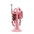 thumbnail image 2 of Sky Bb Pocket Trumpet with Case, Cloth, Gloves and Valve Oil,  Complete Kit in PINK Color, 2 of 3