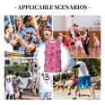 thumbnail image 6 of Sikiie Strawberry Floral Basketball Jersey Reversible Men's Mesh Athletic Sports Shirts Training Practice S-4XLLarge, 6 of 6