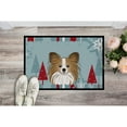 thumbnail image 2 of Caroline's Treasures BB1744MAT Winter Holiday Papillon Door Mat, Indoor Rug or Outdoor Welcome Mat 18x27 Doormat , 18H X, 2 of 2