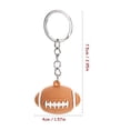 thumbnail image 2 of FRCOLOR 12pcs Rugby Keychain Rugby Key Ring Sports Fans Keychain Rugby Themed Party Favor, 2 of 8