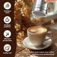 thumbnail image 3 of 24 Pcs Coffee Latte Art Set Creative Latte Art Kit Practical Coffee Decorating Stencil with Powder Shaker Pen Spoon Stick for Home Cafe Restaurant Use-silver-, 3 of 9