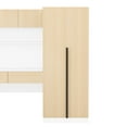 thumbnail image 6 of Euroco Modern 2 Door Armoires, Wood Wardrobe with Dresser, Desk, Drawers and Shelves, Natural, 6 of 14