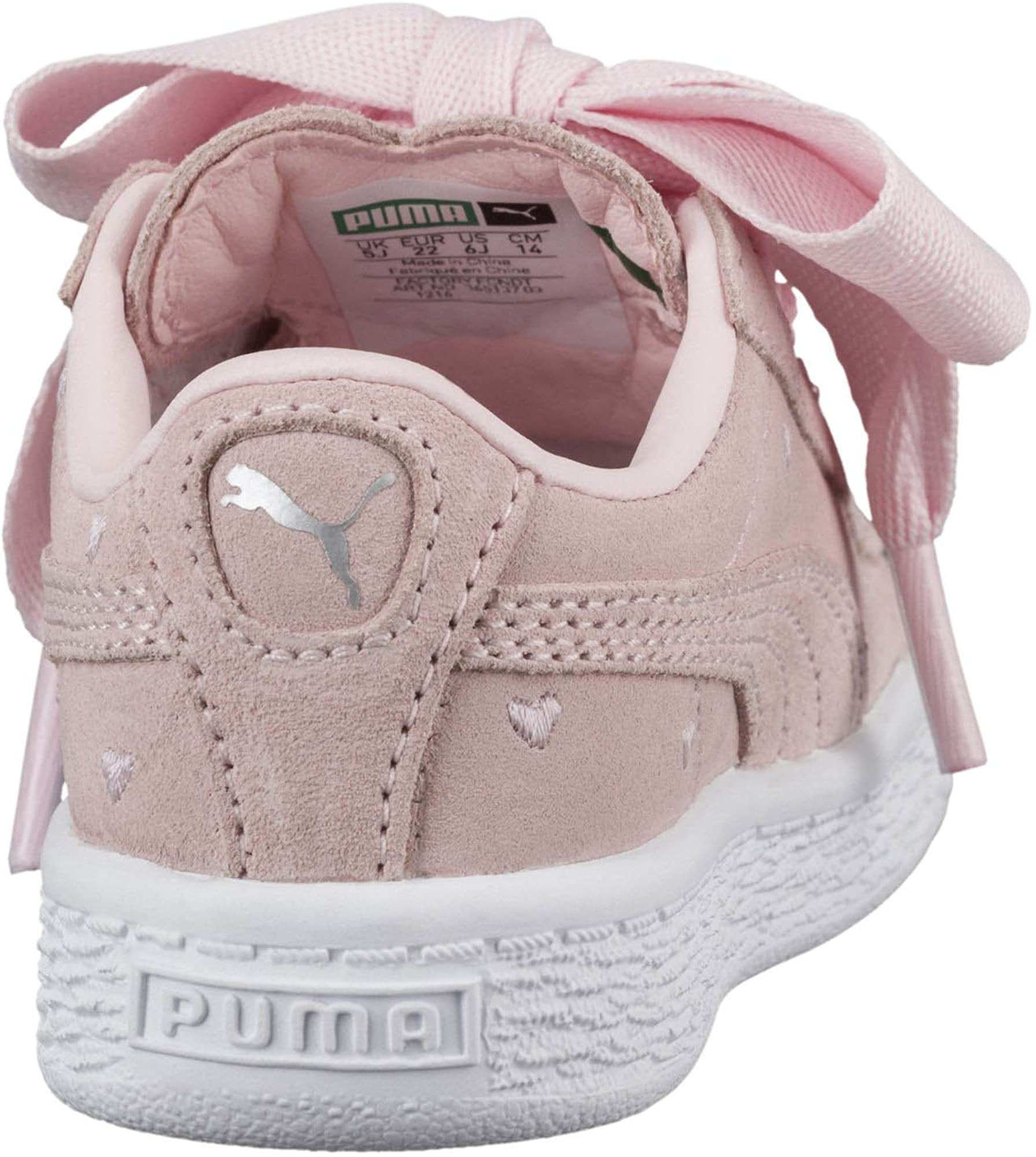 Puma Sneakers - Suede Heart Valentine - Black w. Tapes