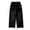 Black, variant on TOOYOU Girls Pants Wide Leg Jeans Heart Embroidery Denim Pants Vintage Loose Fit Baggy Casual Straight Leg Pants With Pockets Comfortable And Fashionable Trousers For Sweet Girls Size 5-6 Years Black