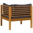 thumbnail image 6 of vidaXL 3-Seater Patio Sofa with Cushion Solid Acacia Wood, 6 of 11