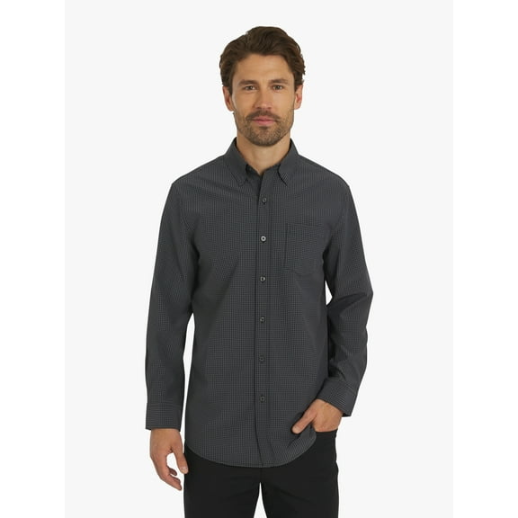 Chaps Men's & Big Men's Long Sleeve Performance Woven Shirt, Sizes S-3XL