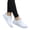 White, variant on Women's Running Sneakers Breathable Mesh Tennis Shoes Lace Up School Casual Sneaker Memory Foam Walking Shoe White Size 7.5
