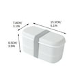 thumbnail image 2 of Gnmfd Food-Grade Double-Layered Lunch Box with Divided Compartments, Leak-Proof Microwave Safe Storage Container for Work Office Travel, Pasta Sandwich Salad Fruit Organizer Meal Prep, 2 of 2