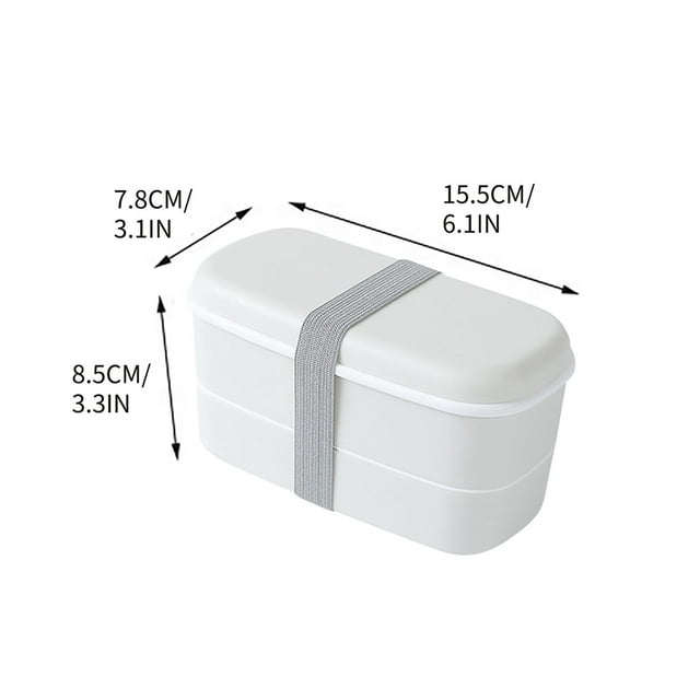 Food Grade Material Refrigerator Microwave Preservation Box, Double Layered Divided Childrens Lunch Box