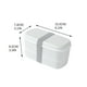 thumbnail image 2 of Lonchera, cajas Bento de material de grado alimenticio, caja de conservación para refrigerador y microondas, lonchera infantil con divisiones de doble capa, cubiertos, 2 of 2