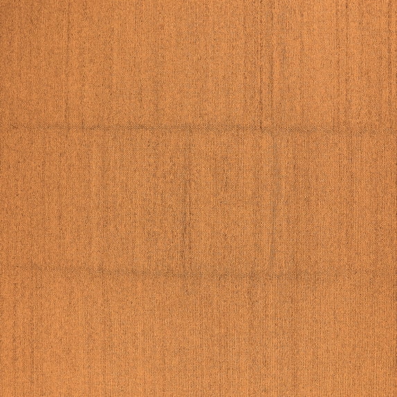 Ahgly Company Indoor Square Solid Orange Modern Area Rugs, 3' Square