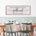 thumbnail image 3 of The Best Memories Are Made Gathered Around The Table Sign Wall Art Decor 32 x 12 Inch Dining Room Large Rustic Farmhouse Wood Framed Kitchen Home Wall Hanging Decoration (Black), 3 of 14