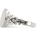thumbnail image 4 of Sterling Silver Signet Ring (Size 6) Made In India qr2429-6, 4 of 5