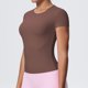 thumbnail image 4 of TaTaai Women's Sports T-Shirt Short Sleeve Crew Neck Fitted Slimming Breathable Naked Feel Yoga Running Gym Pilates Dance Workout Top Gift, 4 of 8