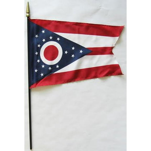 Ohio - 8"X12" Stick Flag