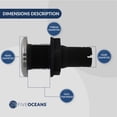 thumbnail image 5 of Five Oceans Black Straight Thru-Hull Connection for Hose, 1" (Pair) FO2996-M2, 5 of 8
