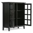 thumbnail image 5 of Acadian 39 inch Wide Solid Wood Transitional Storage Cabinet in Black, 5 of 13